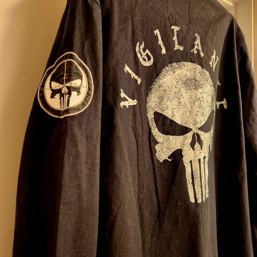 Marvel Punisher Vigilante Military Style Jacket, M